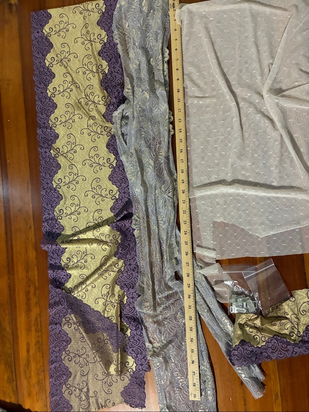 Sewing supplies for making lingerie